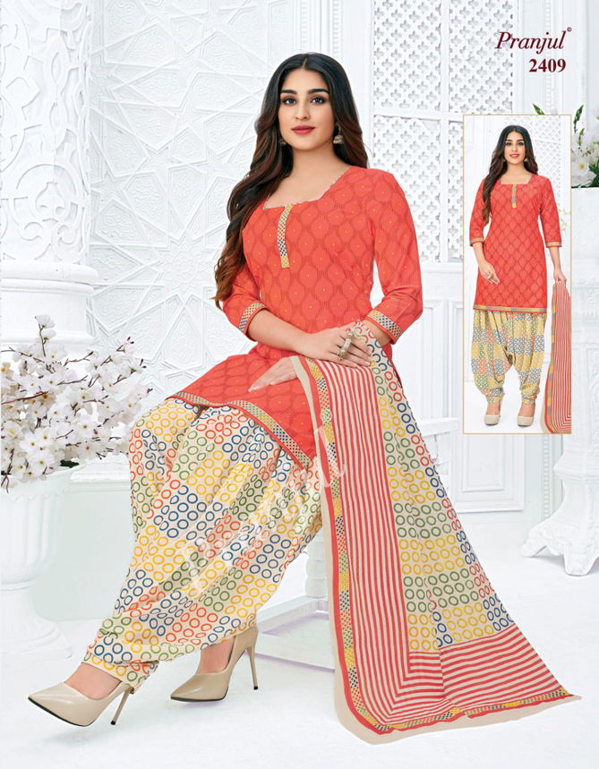 Pranjul Priyanshi 24 Cotton Printed Designer casual Wear Dress Material Collection